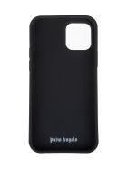 Black Iphone 12 Pro Case With Yellow Spray Logo Palm Angels Black Iphone 12 Pro Case With Yellow Spray Logo
