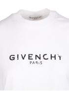 White Woman Regular T-shirt With Vintage Logo Givenchy White Woman Regular T-shirt With Vintage Logo - White