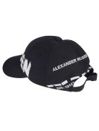 Logo Print Baseball Cap Alexander McQueen Logo Print Baseball Cap - Black/Ivory
