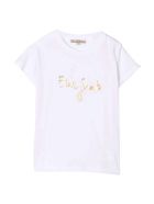 Elie Saab White Girl T-shirt Elie Saab White Girl T-shirt - Bianco/oro