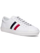 Moncler Monaco Low Sneakers In White Leather Moncler Monaco Low Sneakers In White Leather - White