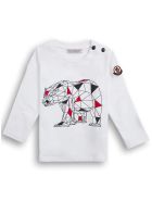 Moncler Long Sleeved Shirt With Print Moncler Long Sleeved Shirt With Print - White