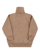 Little Bear Beige Turtleneck For Baby Kids Little Bear Beige Turtleneck For Baby Kids - Brown