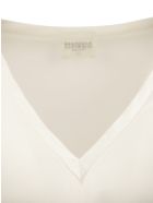 Brunello Cucinelli Stretch Satin Top Brunello Cucinelli Stretch Satin Top - White