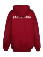 Balenciaga Oversized Logo Hoodie Balenciaga Oversized Logo Hoodie - Rosso e Bianco