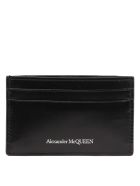 Alexander McQueen Black Leather Logo Cardholder Alexander McQueen Black Leather Logo Cardholder - Black