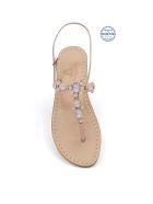 Via Krupp Jewel Flip Flops Sandals Dea Sandals Via Krupp Jewel Flip Flops Sandals - pink, crystal, pink opal
