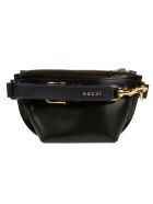 Sacai Top Zipped Logo Belt Bag Sacai Top Zipped Logo Belt Bag - Black/Gold