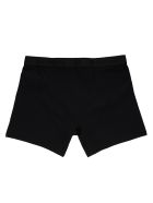 Man Black Boxer Shorts With Logo Tape Balenciaga Man Black Boxer Shorts With Logo Tape - Black