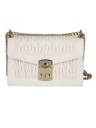 Miu Miu Matelassé Chain Shoulder Bag Miu Miu Matelassé Chain Shoulder Bag - White
