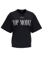 Dolce & Gabbana Black Cotton T-shirt With Top Model Front Print Dolce & Gabbana Black Cotton T-shirt With Top Model Front Print - Black