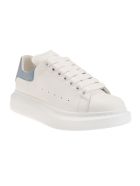 White Oversized Sneakers With Light Blue Suede Spoiler Alexander McQueen White Oversized Sneakers With Light Blue Suede Spoiler - White/dream blue