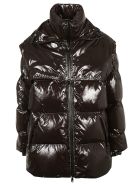 Puffer Shiny Lightweight Coat Bottega Veneta Puffer Shiny Lightweight Coat - Cocoa