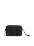 Miu Miu Matelasse` Bandoleer Bag Miu Miu Matelasse` Bandoleer Bag - Black