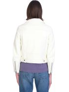 Acne Studios Mock Biker Jacket In Green Leather Acne Studios Mock Biker Jacket In Green Leather - green