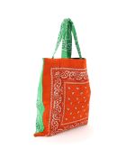 Arizona Love Bandana Print Tote Bag Arizona Love Bandana Print Tote Bag - GREEN ORANGE (Green)