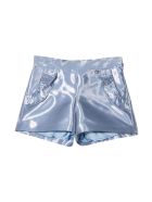 Simonetta Light Blue Shorts Simonetta Light Blue Shorts - Azzurro
