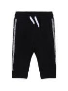 Givenchy Black Sweatpant For Baby Kids With Logos Givenchy Black Sweatpant For Baby Kids With Logos - Black