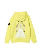 Stone Island Junior Yellow Teen Sweatshirt Stone Island Junior Yellow Teen Sweatshirt - Limone