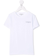White Kids T-shirt With Micro Logo On The Chest Givenchy White Kids T-shirt With Micro Logo On The Chest - Bianco