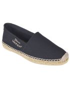 Embroidered Logo Espadrillas Saint Laurent Embroidered Logo Espadrillas - Black