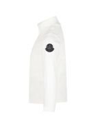 Moncler White Turtleneck For Girl With Black Logo Moncler White Turtleneck For Girl With Black Logo - Ivory
