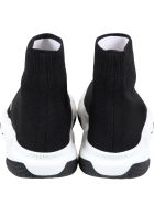 Balenciaga Black Sneakers For Kids With Logo Balenciaga Black Sneakers For Kids With Logo - Black