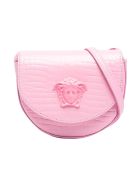 Young Versace Shoulder Bag With Medusa Logo Young Versace Shoulder Bag With Medusa Logo - Rosa/oro