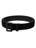 Saint Laurent Loop Logo Detail Belt Saint Laurent Loop Logo Detail Belt - Black