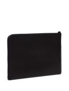 Kenzo Leather Clutch With Logo Patch Kenzo Leather Clutch With Logo Patch - Black