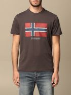 Napapijri T-shirt Sirol Napapijri T-shirt In Cotton With Print Napapijri T-shirt Sirol Napapijri T-shirt In Cotton With Print - Grey