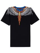 Marcelo Burlon Black Cotton Grizzly Wings T-shirt Marcelo Burlon Black Cotton Grizzly Wings T-shirt - Black