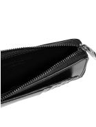 Alexander McQueen Logo Leather Card Holder Alexander McQueen Logo Leather Card Holder - Black
