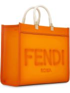 Fendi Sunshine Leather Tote Fendi Sunshine Leather Tote - Orange