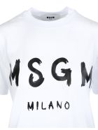 Logo-print T-shirt MSGM Logo-print T-shirt - Bianco