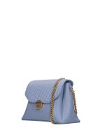Visone Tati Shoulder Bag In Cyan Leather Visone Tati Shoulder Bag In Cyan Leather - cyan