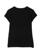Monnalisa Black T-shirt Monnalisa Black T-shirt - Nero