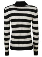 Balmain Ribbed Sweater Balmain Ribbed Sweater - White/Black