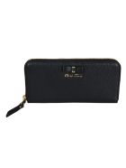 Miu Miu Zip-around Logo Continental Wallet Miu Miu Zip-around Logo Continental Wallet - Black