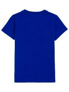 Moschino Blue Cotton T-shirt With Logo Print Moschino Blue Cotton T-shirt With Logo Print - Blu
