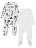 Stella McCartney Kids Set Of Two Dalmatian Printed Cotton Onesie Stella McCartney Kids Set Of Two Dalmatian Printed Cotton Onesie - White