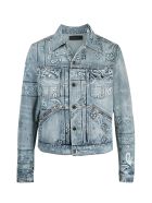AMIRI Denim Screen Print Bandana AMIRI Denim Screen Print Bandana - Clay Indigo Clay Indigo
