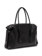 Givenchy Antigona Soft Lock Handbag In Black Leather Givenchy Antigona Soft Lock Handbag In Black Leather - Black