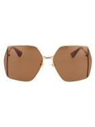 Gg0817s Sunglasses Gucci Gg0817s Sunglasses - 002 GOLD GOLD BROWN