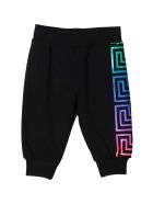 Versace Young Newborn Black Joggers Versace Young Newborn Black Joggers - Multicolor