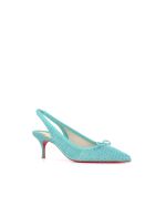 Christian Louboutin Décolleté Hall Sling Pump 55 Christian Louboutin Décolleté Hall Sling Pump 55 - Light blue