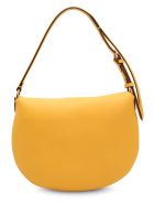 Fendi 'croissant Small' Leather Shoulder Bag Fendi 'croissant Small' Leather Shoulder Bag - Yellow