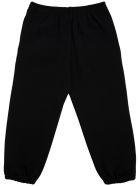 Balenciaga Black Cotton Joggers With Logo Print Balenciaga Black Cotton Joggers With Logo Print - Black