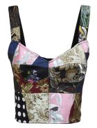 Dolce & Gabbana Rear Zipped Patched Top Dolce & Gabbana Rear Zipped Patched Top - Multicolor