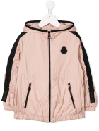 Kid Powder Pink Denata Short Parka Moncler Kid Powder Pink Denata Short Parka